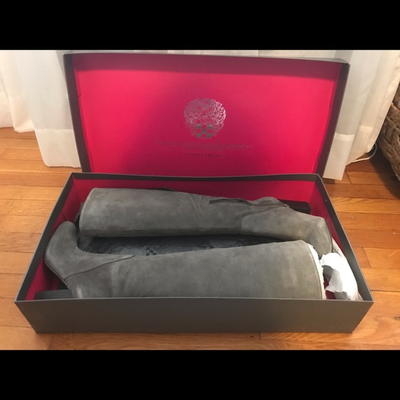 Vince Camuto Women's 'Sashe' Grey Suede Boots - Picture 1 of 8